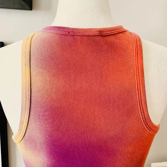 AGOLDE TIE DYE RIBBED KNIT BODYSUIT - Picture 6 of 10